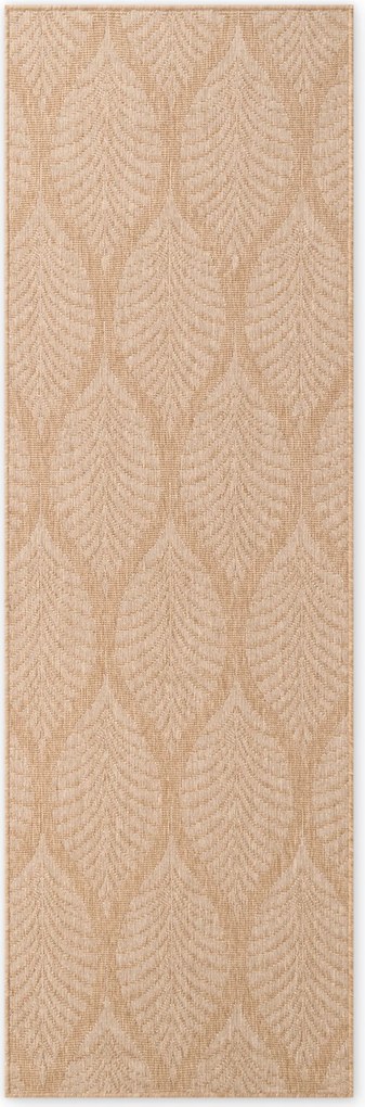 Behúň Duet Liora 106247 Beige/White - na von aj na doma, 80x250, béžová, chodba / predsieň, NORTHRUGS