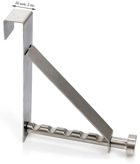 Zeller Present Prídavný vešiak na dvere na ramienka, nehrdzavejúca oceľ