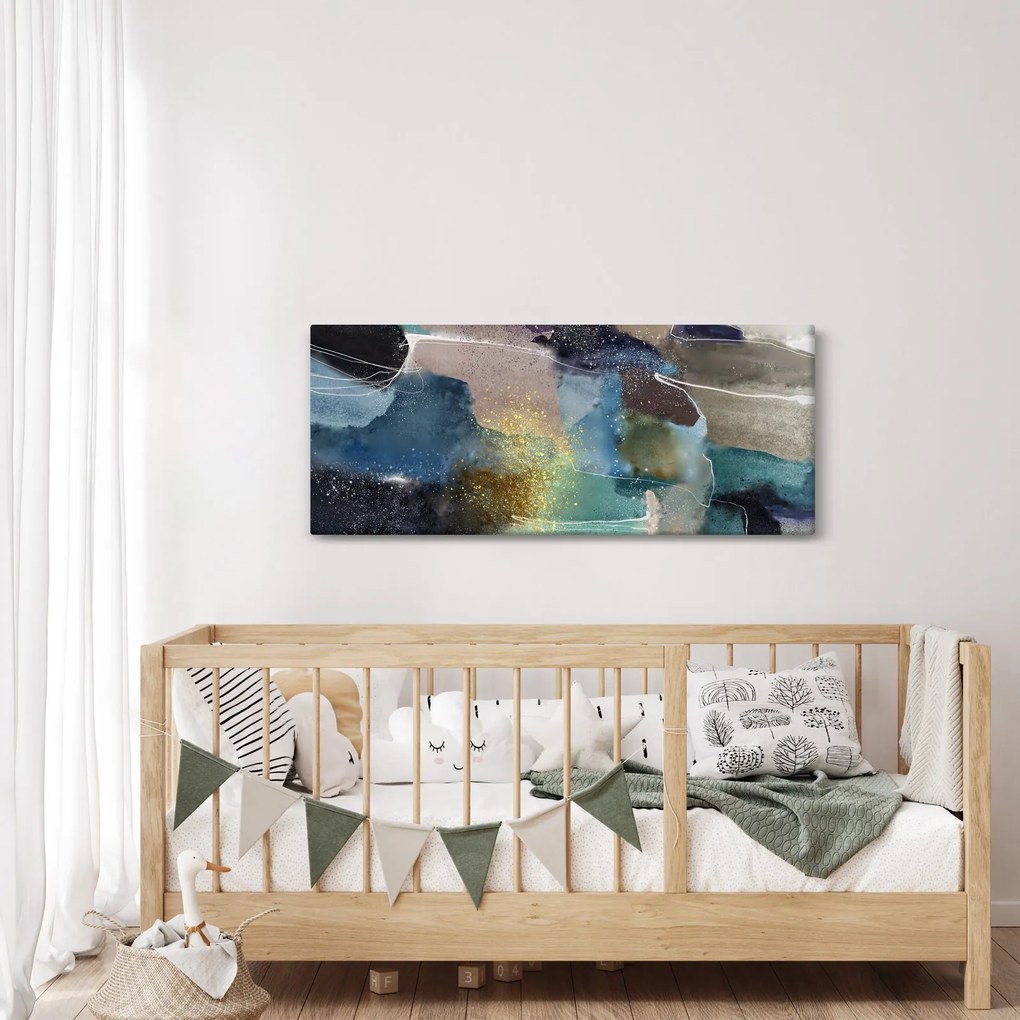 Obraz - Akvarelová abstrakcia (120x50 cm)