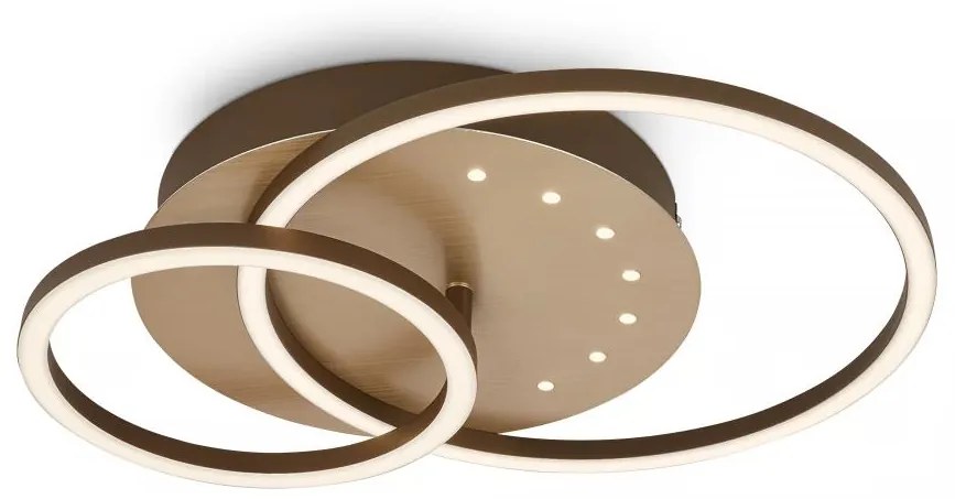 Brilo - stmievateľné LED stropné svietidlo LED/26W/230V 3000K hnedé