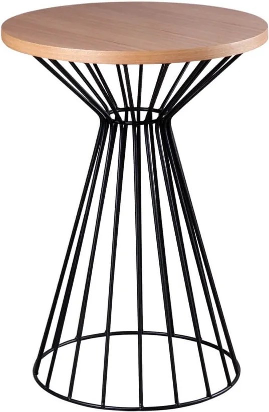 Čierno-hnedý odkladací stolík sømcasa Nico