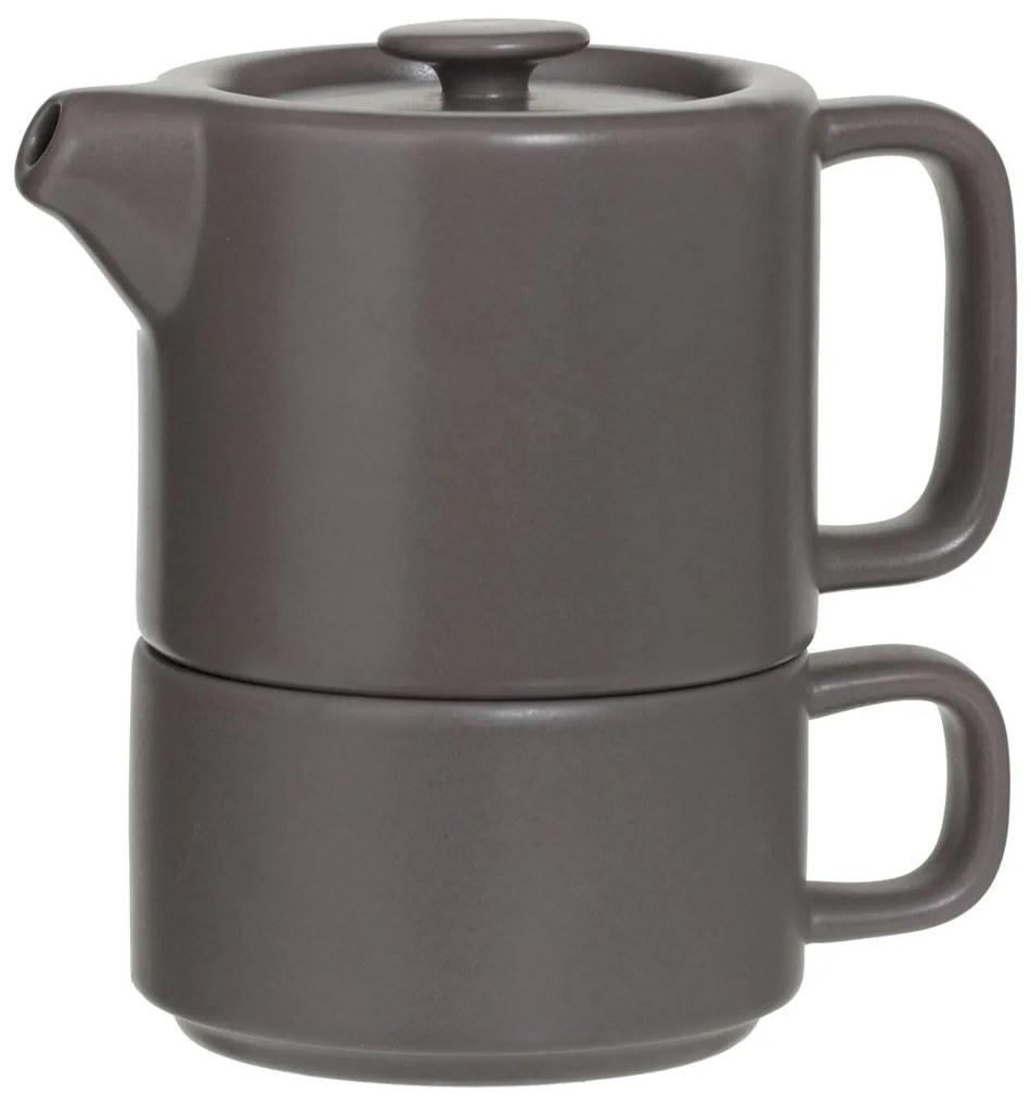 Čajový/kávový set so sitkom Natural Taupe