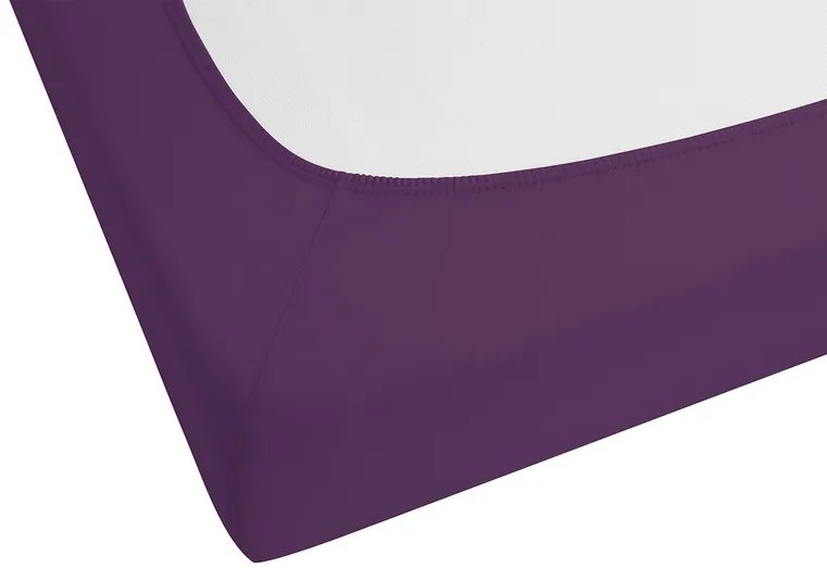 Biberna Napínacia plachta (fialová, 180 – 200 x 200 cm) (100226989)