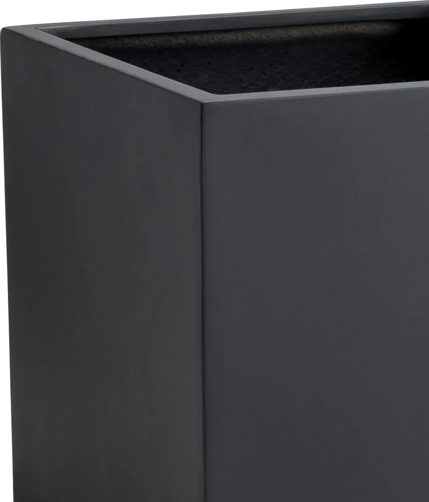 Kvetináč BLOCK, sklolaminát, 40x40x40 cm, antracit