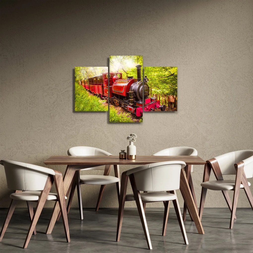 Obraz parného vlaku (90x60 cm)