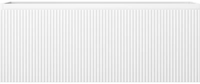 Mexen Rivel, kúpeľňová skrinka 120 cm, 1 zásuvka, drážkovaná, biela matná, 91A20-12047-1-BF01