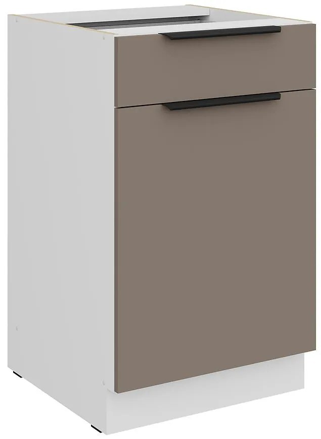 Kuchynská skrinka Aria-Ta/Wh Anti Fingerprint 50d 1f 1s Bb