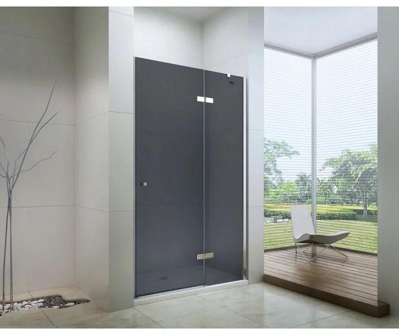 Sprchové dvere maxmax ROMA 80 cm - grafitové sklo