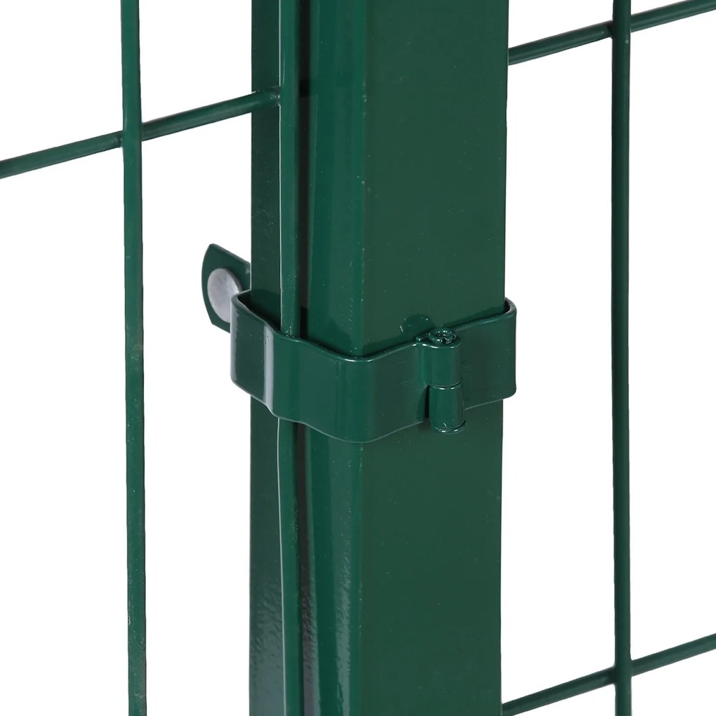 Stĺpik pre 3D panely, výška 2.3 m, profil 5 x 5 cm, vr. 4 úchytovy