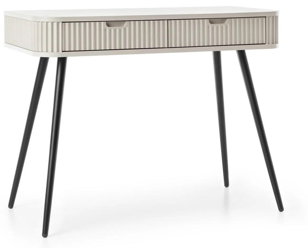 Toaletní stolek Zova 103 cm kašmír/černý