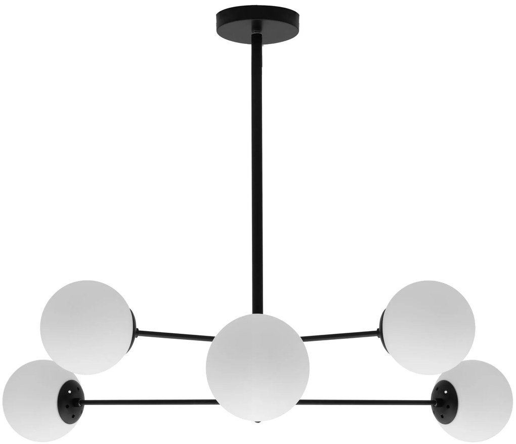 Toolight - Závesné svietidlo 6xE27 APP262-6C, čierna, OSW-05018