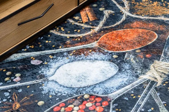 Protišmykový koberec / behúň ANDRE 9002 modrý / terakota