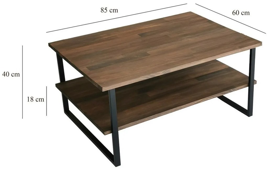 Konferenčný stolík Neta Walnut