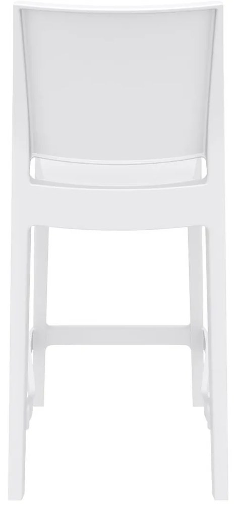 MAYA BAR 65 záhradná barová stolička white