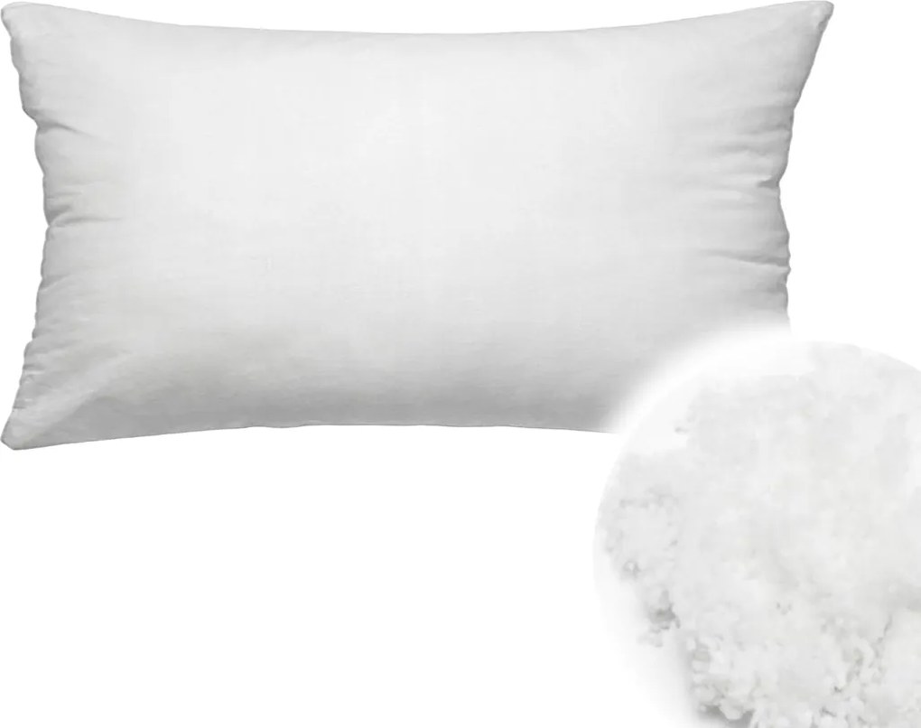 Výplň vankúša 32x52 cm - biela