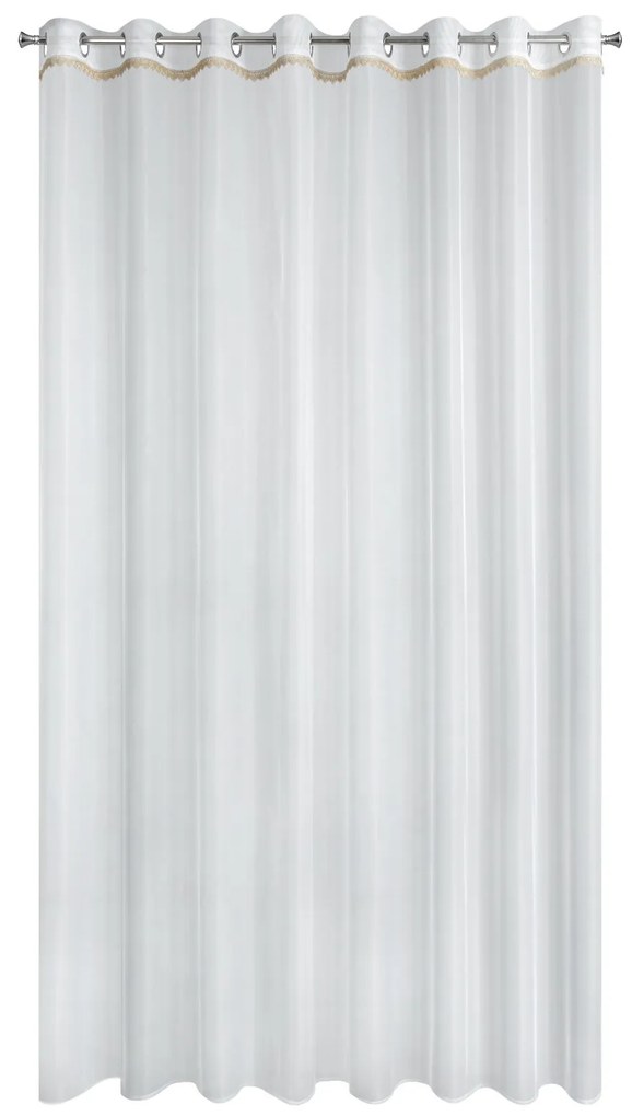 ZÁCLONA NA KRÚŽKOCH MERIL 300X250 CM BIELA