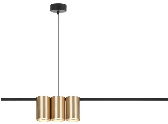 Luster na lanku GENESIS 5xGU10/8W/230V zlatá