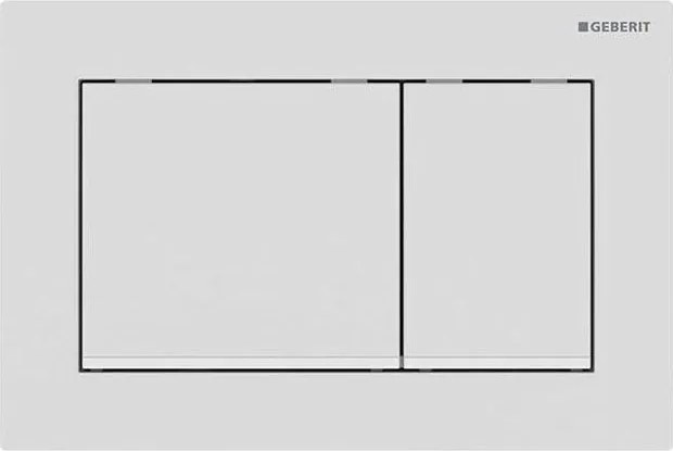 Geberit 115.080.01.1 - Splachovacie tlačidlo Omega30 21,2x14,2 cm biele
