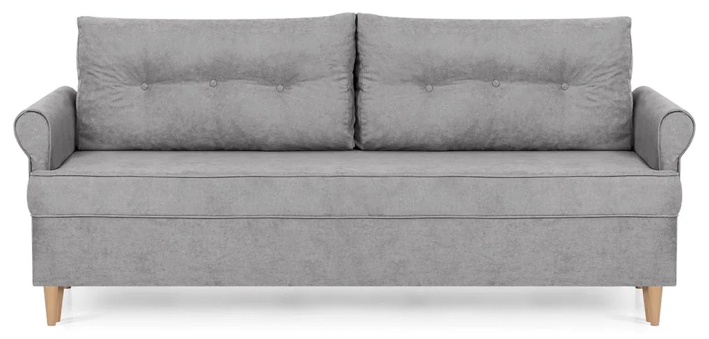 Trojmiestna pohovka s funkciou spania ELI Sivá