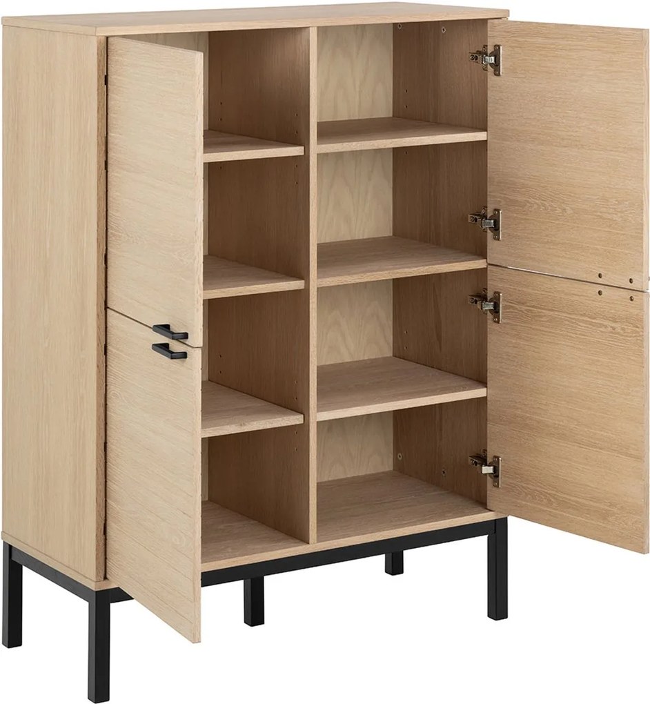 Komoda Kensington 91 cm dub bielený