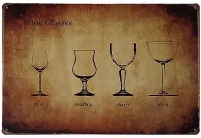Ceduľa Wine Glasses