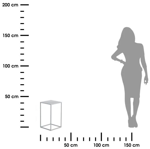 Stojan na kvety 40x24 cm šedá