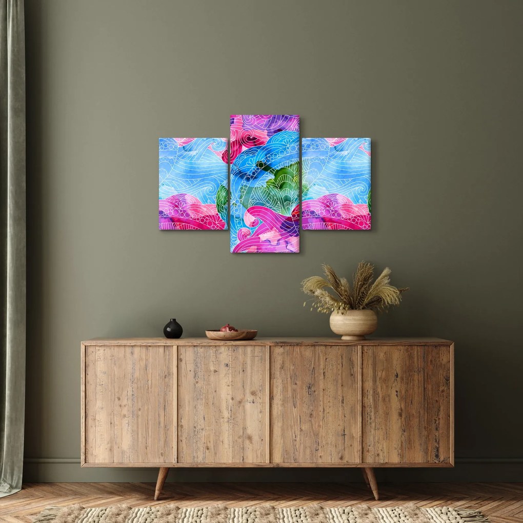 Obraz - Farebné vlny (90x60 cm)