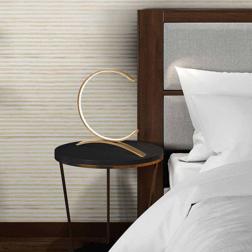 Stolná lampa Mesiac s LED osvetlením zlatá