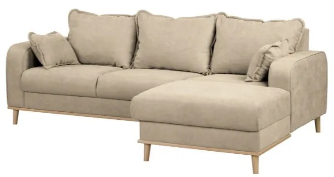 Béžová rohová pohovka (pravý roh) Beata - Ropez