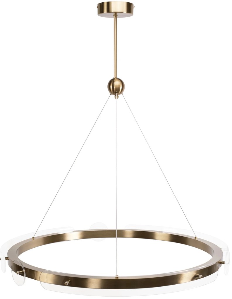 Toolight Loop, LED stropné svietidlo 79cm, 26W, diaľkové ovládanie, APP1549-CP, zlatá matná, OSW-06970