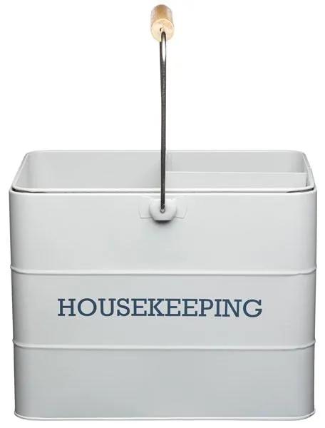 Upratovacia nádoba KITCHEN CRAFT Housekeeping Tin, sivá
