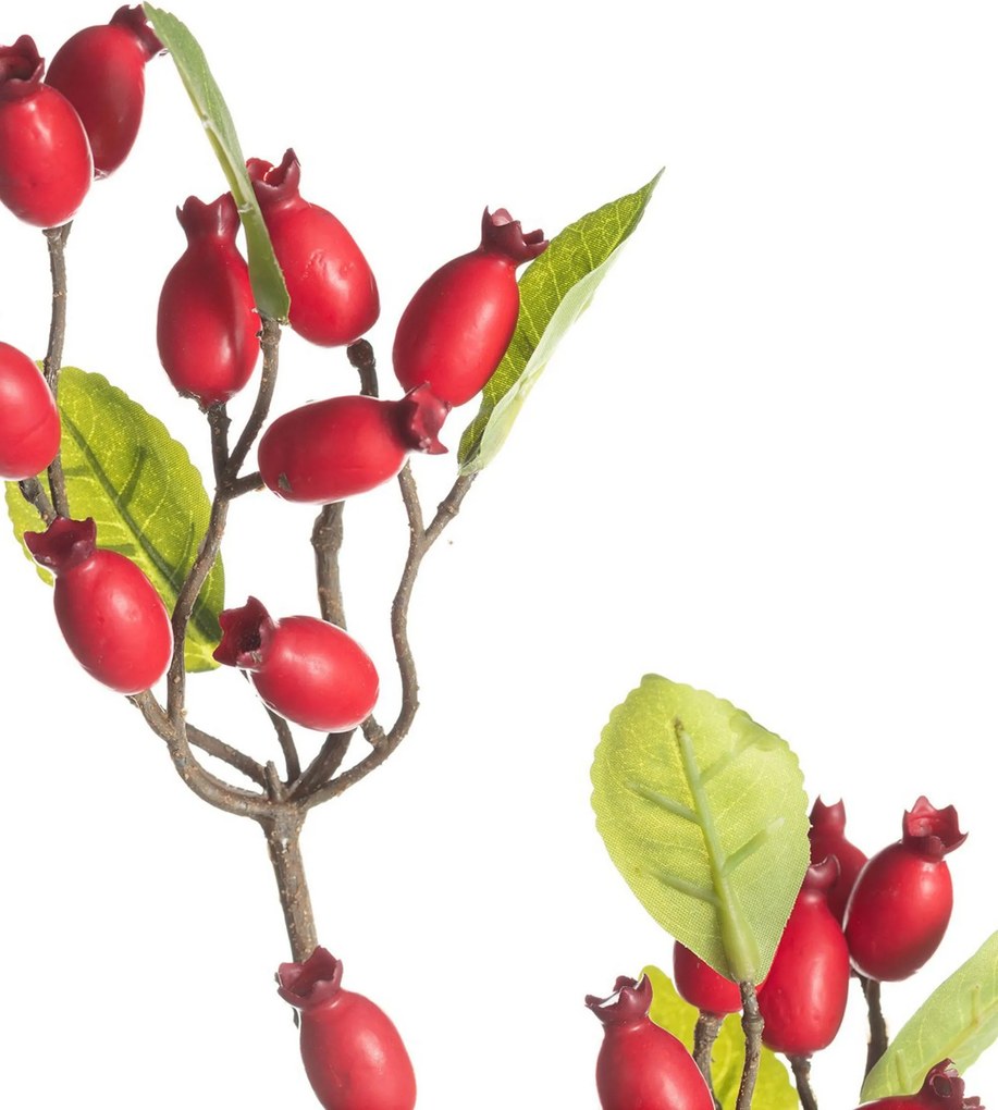 Dekorácia z divokej ruže 70cm red