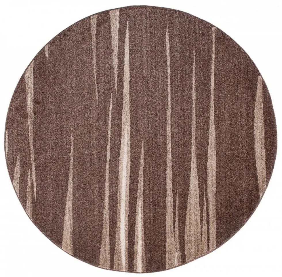 Kusový koberec Albi hnedý kruh, Velikosti 130x130cm