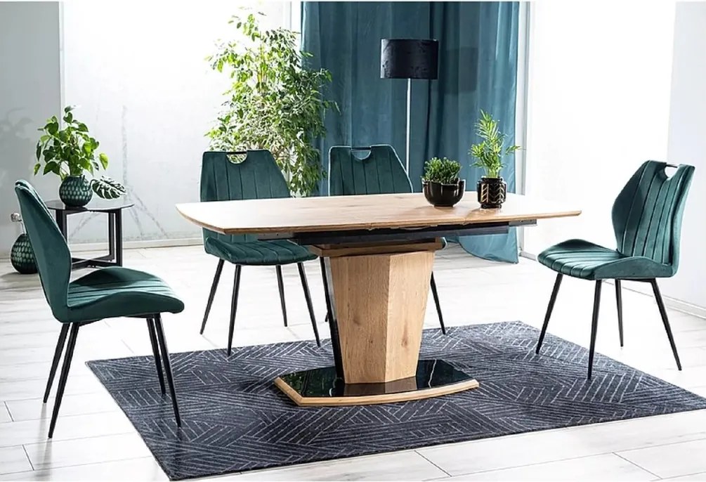 SI Stolička Arco Velvet zelená