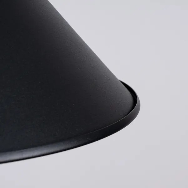 Sollux SL.1320 - Luster na lanku JAGA 1xE27/15W/230V pr. 30 cm čierna