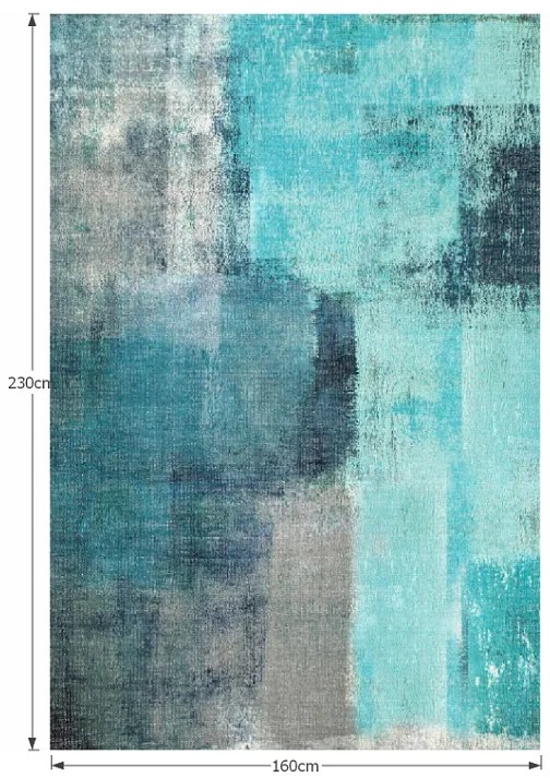 Koberec Esmarina Typ 2 160x230 cm - modrá / sivá