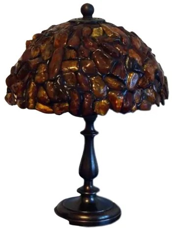 Jantar lampa Tiffany 33*20Ø AMBER