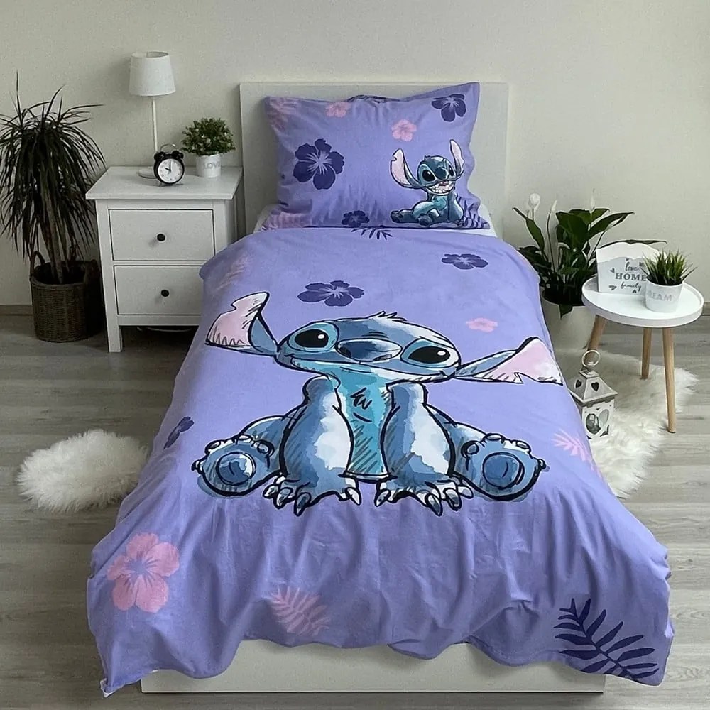 Bavlnené detské obliečky na jednolôžko 140x200 cm Lilo and Stitch - Jerry Fabrics