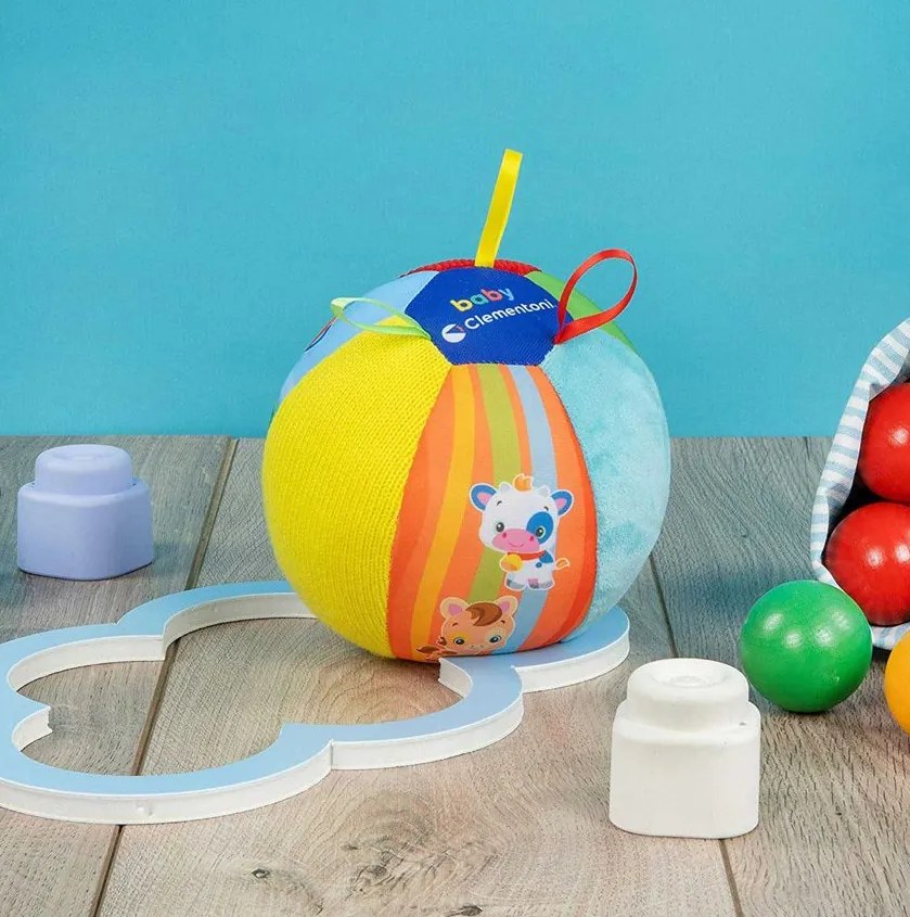 Hudobná farebná mäkká lopta pre zvieratá Clementoni 17475
