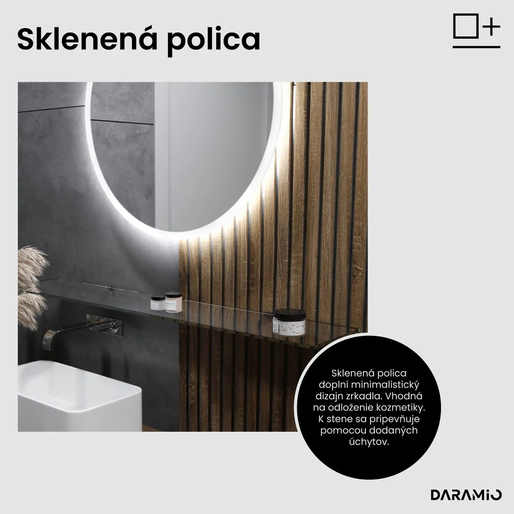 Okrúhle zrkadlo s LED osvetlením E1