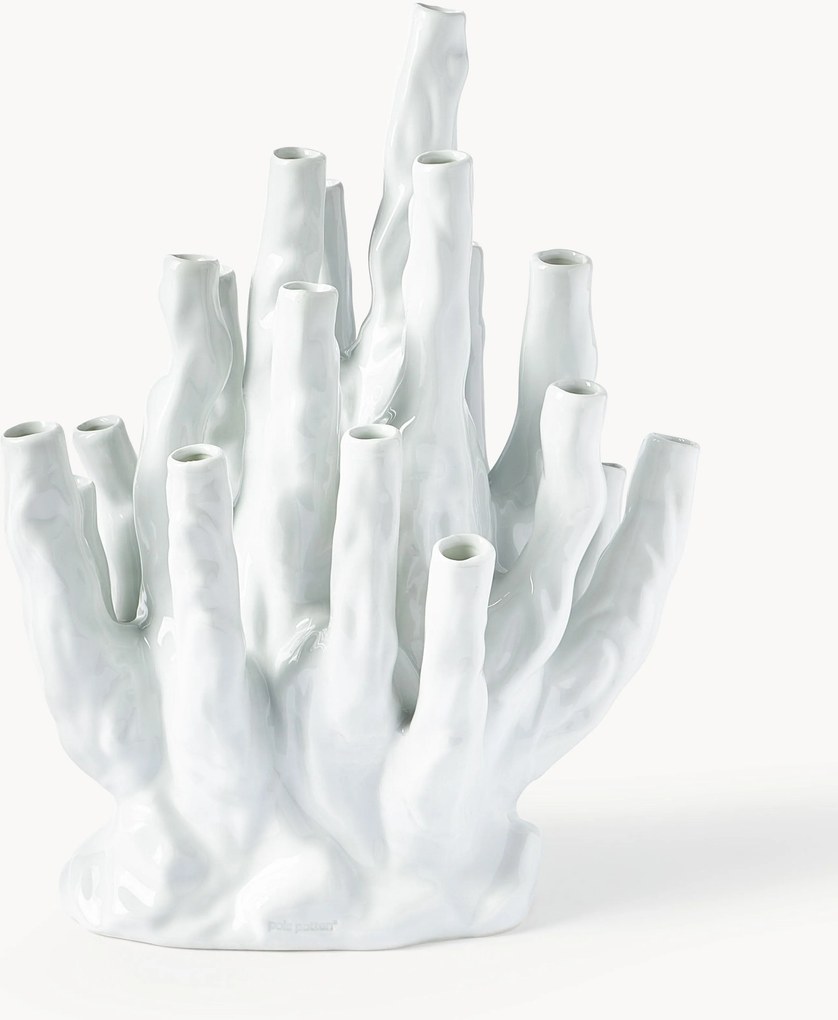 Dizajnová porcelánová váza Coral, V 40 cm