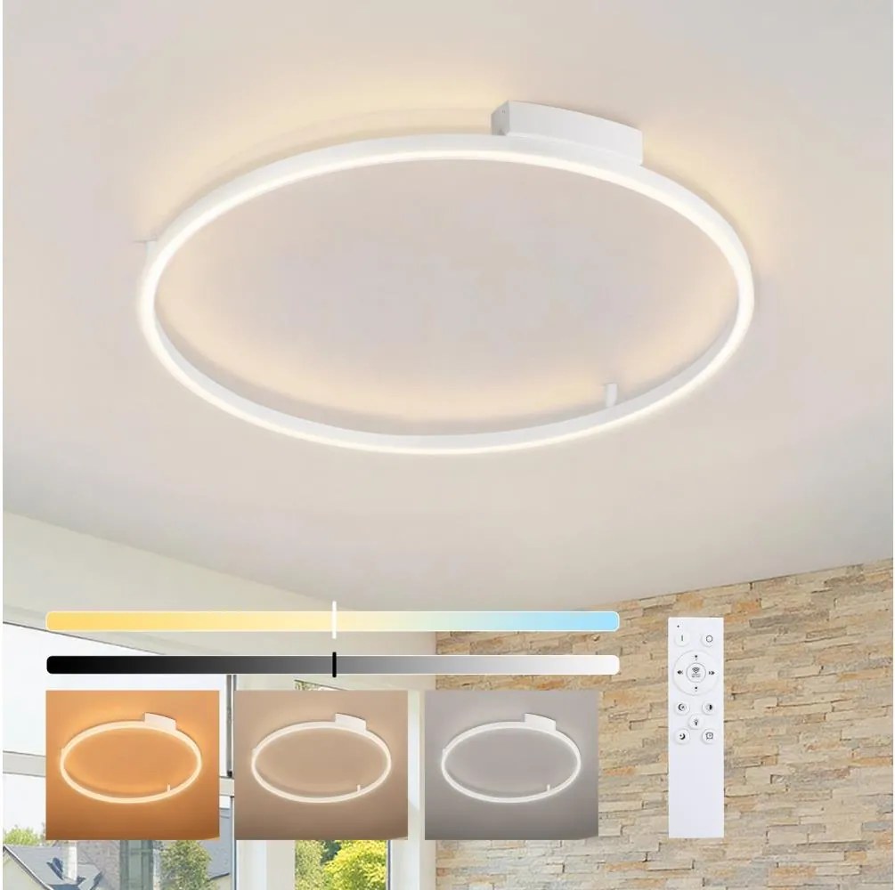 BRILAGI - stmievateľné LED svietidlo PORTOFINO LED/60W/230V, pr. 80 cm, biela + DO