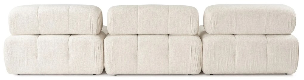 Doblo 3 Seat with Pouffe ( L1-O1-1R-Pouffe) - Krém
