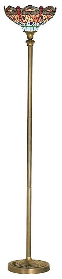 Searchlight EU1285 - Tiffany stojacia lampa DRAGONFLY 1xE27/60W/230V