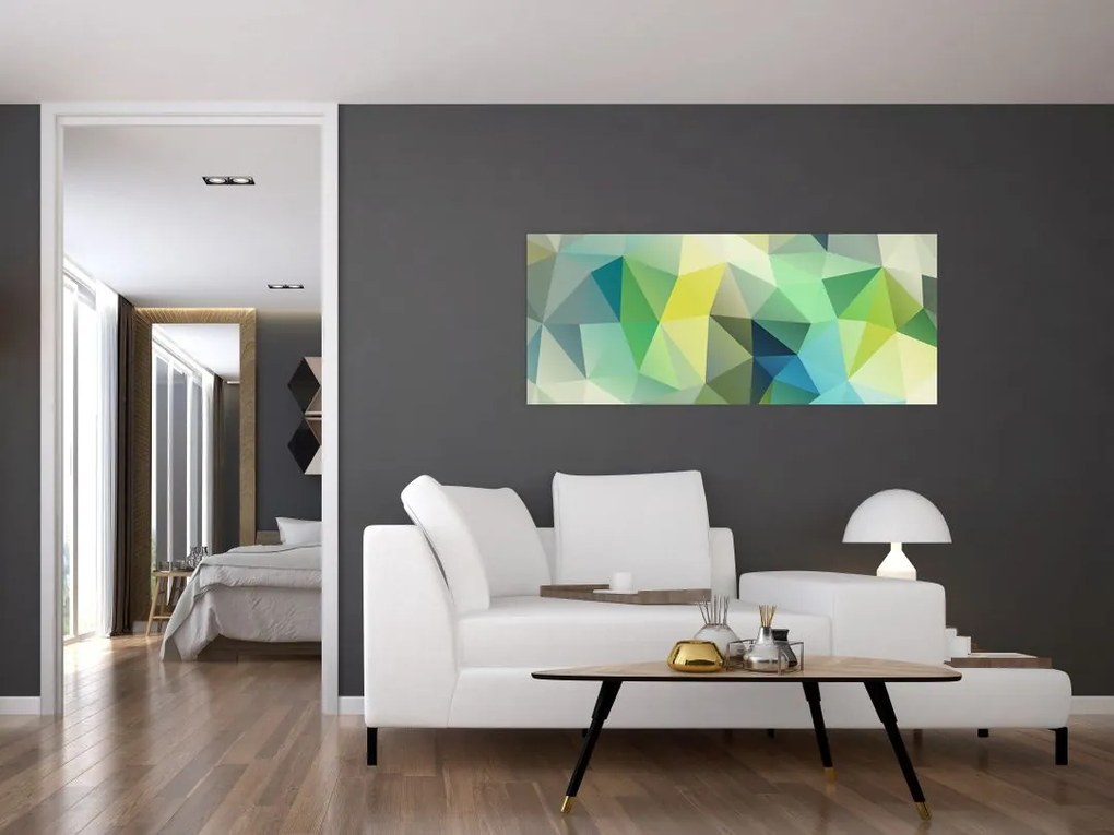 Obraz geometrické abstrakcie (120x50 cm)