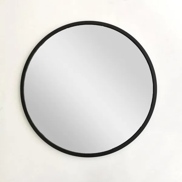 Nástenné zrkadlo SIYAH pr. 60 cm čierna