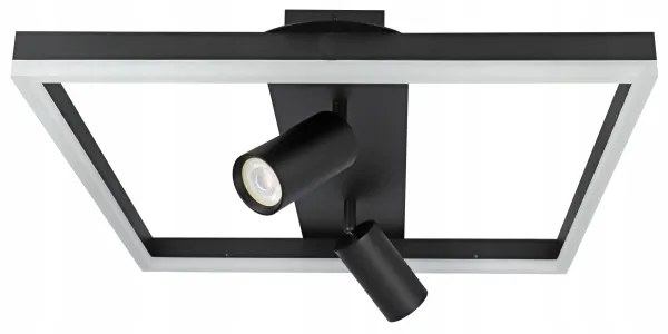 LED Stropné svietidlo LED/38W/230V + 2xGU10/30W čierna