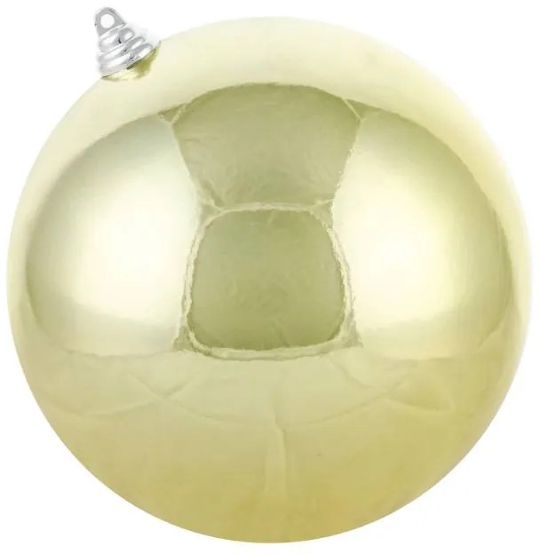 DECOLED Plastová guľa, priemer 20 cm, zlatá, lesklá