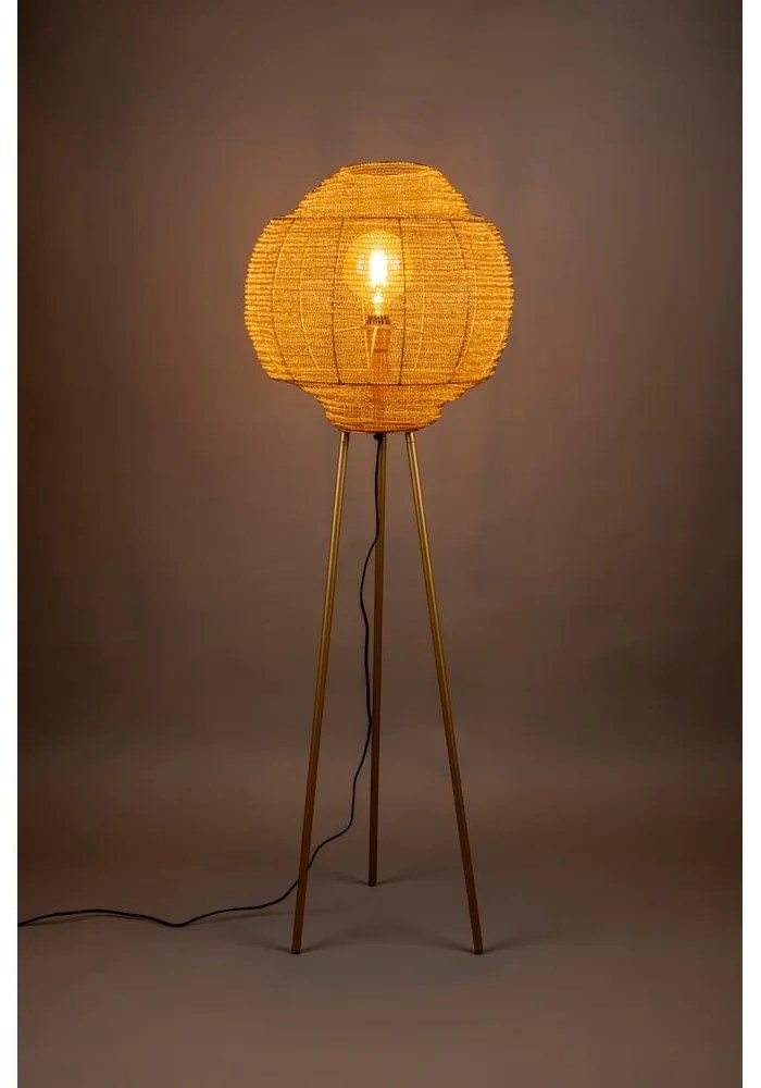 Stojacia lampa v zlatej farbe Meezan - Dutchbone