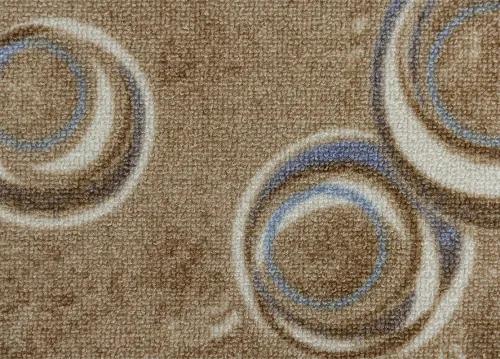 Koberce Breno Metrážny koberec DROPS 33, šíře role 400 cm, hnedá, viacfarebná